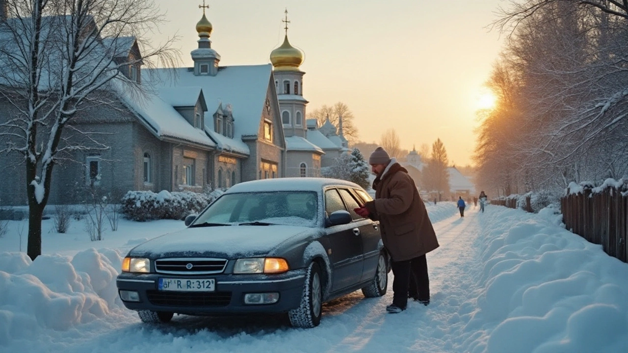 Процесс прогрева двигателя