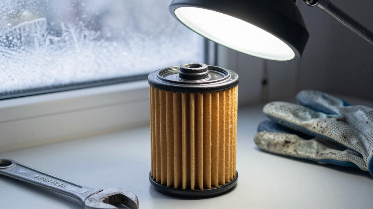 Осмотр масляного фильтра на отсутствие утечек и правильную посадку.